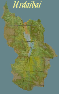 Carte de la réserve d'Urdaibai