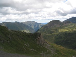 Hautes montagnes à perte de vue