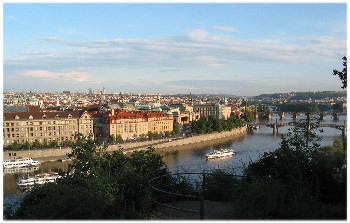 Prague et la Vltava
