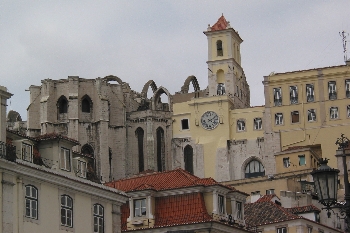 Lisbonne, église-souvenir du tremblement de terre