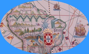 Fragment de carte du musée de la marine à Lisbonne