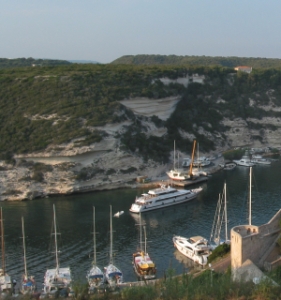 L'entrée du port de Bonifacio