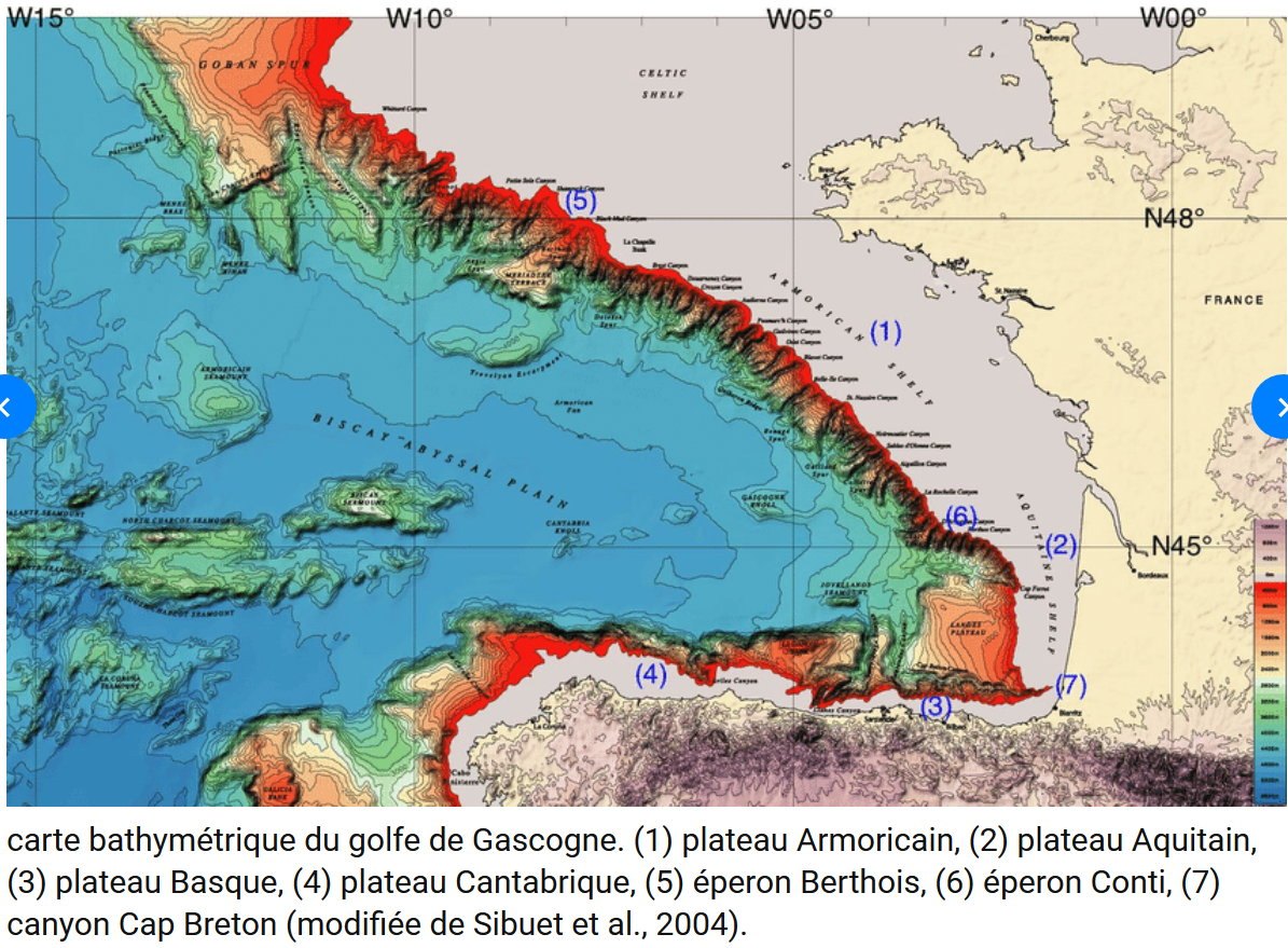 bathymetrie golfe gascogne